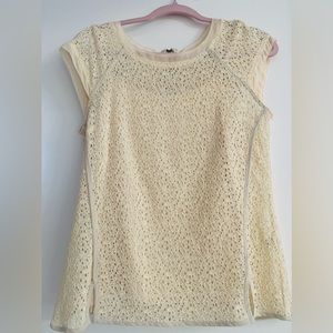 NWOT pixley cream medium top